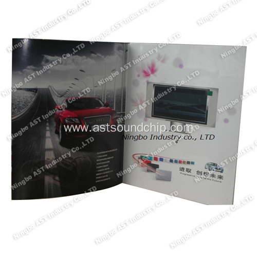 4.3 Inch video Brochure, LCD Video Brochure, Video Advertising Brochure